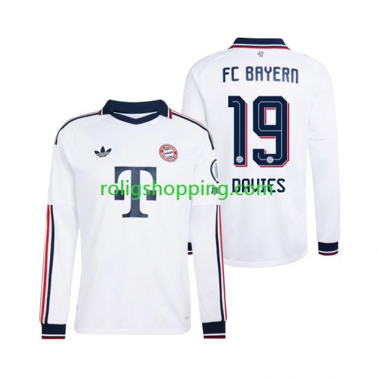 Fotbollströja FC Bayern München Alphonso Davies 19 Män Bortaställ 2026-2027 Lång ärm