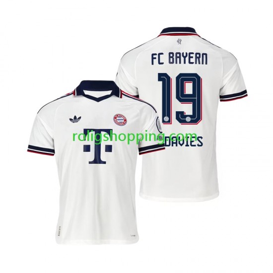 Fotbollströja FC Bayern München Alphonso Davies 19 Män Bortaställ 2026-2027 Kort ärm