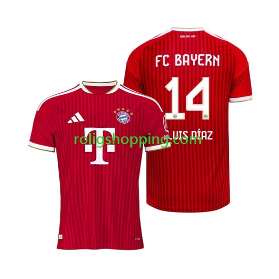 Fotbollströja FC Bayern München Luis Diaz 14 Män Hemmaställ 2026-2027 Kort ärm