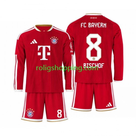 Fotbollströja FC Bayern München Tom Bischof 8 Barn Hemmaställ 2026-2027 Lång ärm
