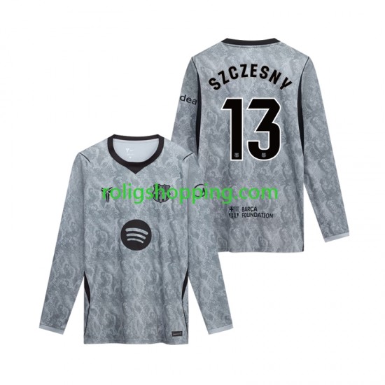 Fotbollströja FC Barcelona Wojciech Szczesny 13 Målvakt Män Bortaställ 2026-2027 Lång ärm