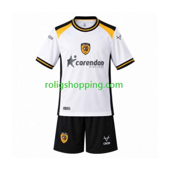 Fotbollströja Hull City Barn Bortaställ 2026-2027 Kort ärm