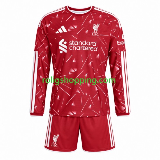 Fotbollströja Liverpool Barn Hemmaställ 2026-2027 Lång ärm