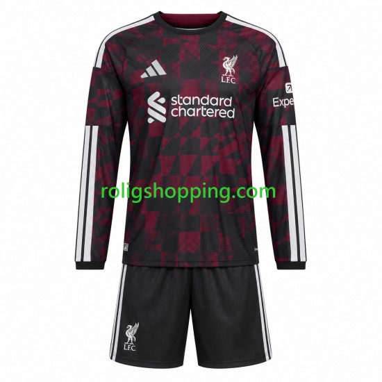 Fotbollströja Liverpool Barn Tredjeställ 2026-2027 Lång ärm