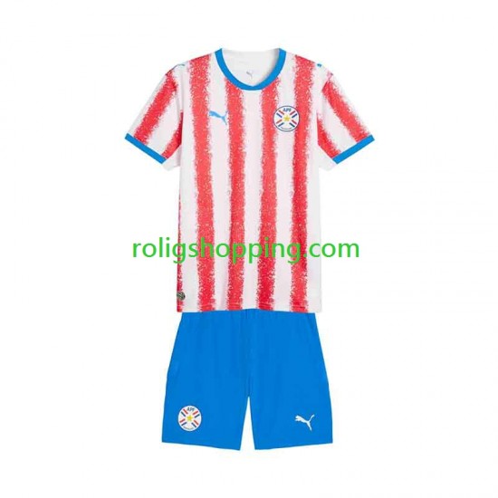 Fotbollströja Paraguay Barn Hemmaställ 2026 Kort ärm