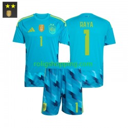 Fotbollströja Spanien David Raya 1 Målvakt Barn Hemmaställ 2026-2027 Kort ärm