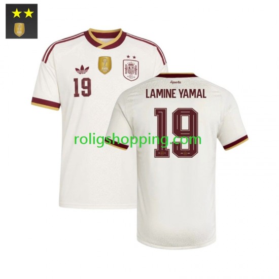 Fotbollströja Spanien Lamine Yamal 19 Män Bortaställ 2026-2027 Kort ärm