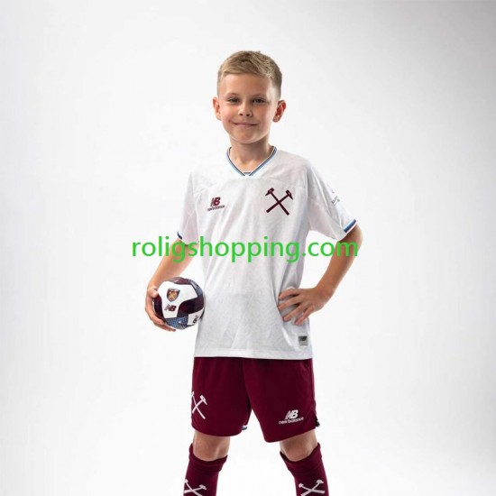 Fotbollströja West Ham United Barn Bortaställ 2026-2027 Kort ärm