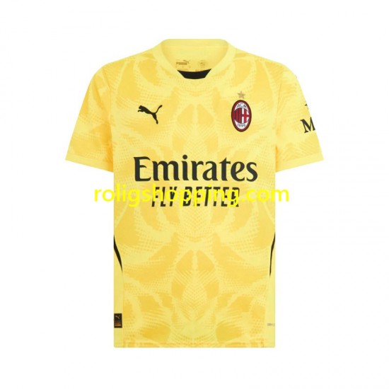 Fotbollströja AC Milan Målvakt Män Bortaställ 2024-2025 Kort ärm