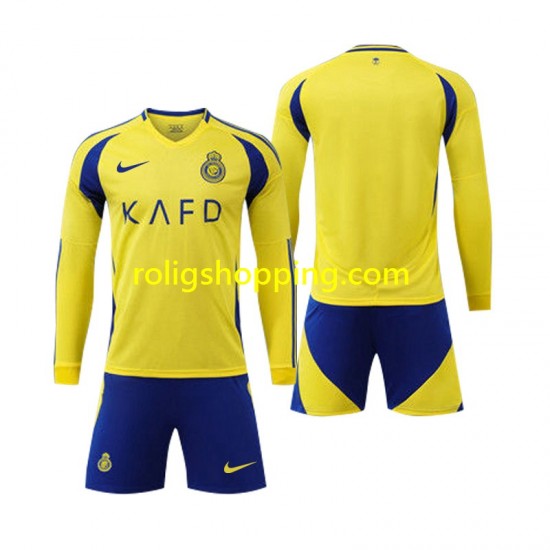Fotbollströja Al Nassr Barn Hemmaställ 2024-2025 Lång ärm