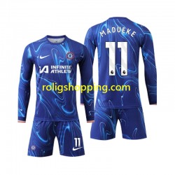 Fotbollströja Chelsea Madueke 11 Barn Hemmaställ 2024-2025 Lång ärm
