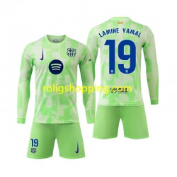 Fotbollströja FC Barcelona Lamine Yamal 19 Barn Tredjeställ 2024-2025 Lång ärm