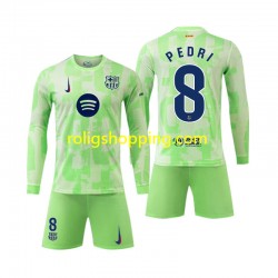 Fotbollströja FC Barcelona Pedri 8 Barn Tredjeställ 2024-2025 Lång ärm