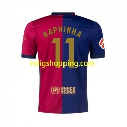 Fotbollströja FC Barcelona RAPHINHA 11 Män Hemmaställ 2024-2025 Kort ärm