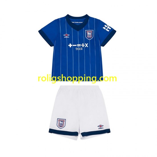 Fotbollströja Ipswich Town Barn Hemmaställ 2024-2025 Kort ärm