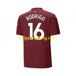Fotbollströja Manchester City RODRIGO 16 Män Tredjeställ 2024-2025 Kort ärm