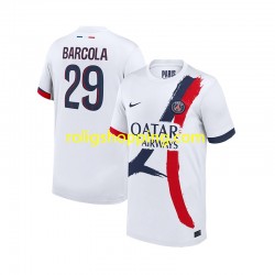 Fotbollströja Paris Saint-Germain Bradley Barcola 29 Män Bortaställ 2024-2025 Kort ärm