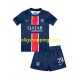 Fotbollströja Paris Saint-Germain Bradley Barcola 29 Barn Hemmaställ 2024-2025 Kort ärm
