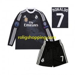 Fotbollströja Real Madrid Cristiano Ronaldo 7 2014 Retro Barn Tredjeställ Lång ärm