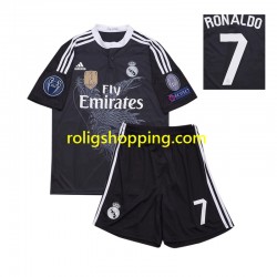 Fotbollströja Real Madrid Cristiano Ronaldo 7 2014 Retro Barn Tredjeställ Kort ärm