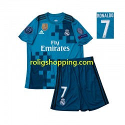 Fotbollströja Real Madrid Cristiano Ronaldo 7 2017 Retro Barn Tredjeställ Kort ärm