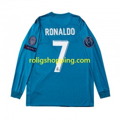 Fotbollströja Real Madrid Cristiano Ronaldo 7 2017 Retro Män Tredjeställ Lång ärm