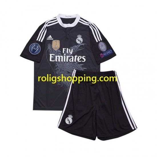 Fotbollströja Real Madrid 2014 Retro Barn Tredjeställ Kort ärm