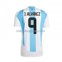 Fotbollströja Argentina Julian Alvarez 9 Män Hemmaställ 2024 Kort ärm
