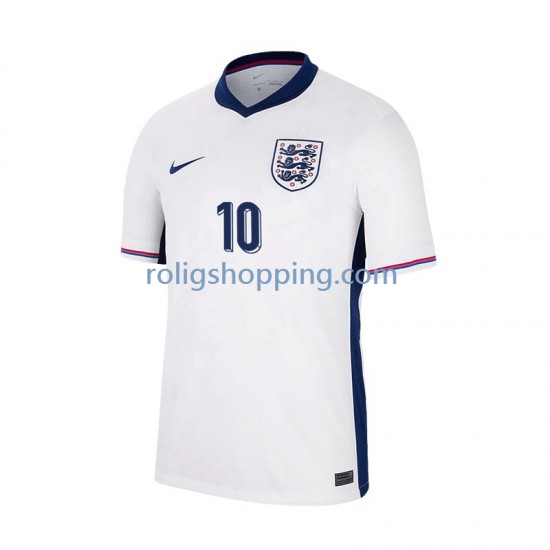 Fotbollströja England Jude Bellingham 10 Män Hemmaställ Euro 2024 Kort ärm