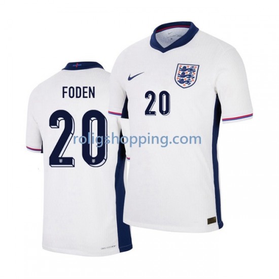 Fotbollströja England Phil Foden 20 Män Hemmaställ Euro 2024 Kort ärm