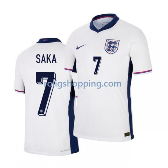 Fotbollströja England Saka 7 Män Hemmaställ Euro 2024 Kort ärm