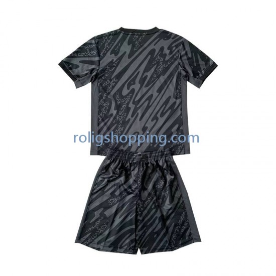 Fotbollströja Frankrike Målvakt Barn Bortaställ Euro 2024 Kort ärm