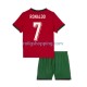 Fotbollströja Portugal Cristiano Ronaldo 7 Barn Hemmaställ Euro 2024 Kort ärm