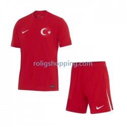 Fotbollströja Turkiet Barn Bortaställ Euro 2024 Kort ärm