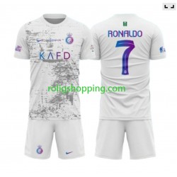 Fotbollströja Al-Nassr Ronaldo 7 Barn Tredjeställ 2023-2024 Kort ärm