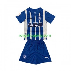 Fotbollströja Deportivo Alaves Barn Hemmaställ 2023-2024 Kort ärm