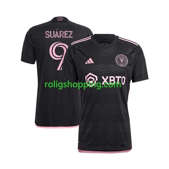 Fotbollströja Inter Miami Suárez Luis 9 Män Bortaställ 2023-2024 Kort ärm