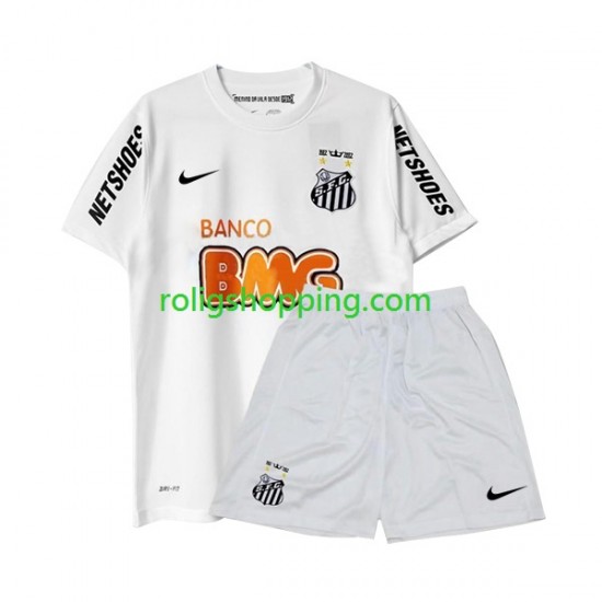 Fotbollströja Santos FC -2012 Retro Barn Hemmaställ 2011 Kort ärm