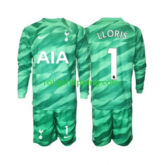 Fotbollströja Tottenham Hotspur Hugo Lloris 1 Målvakt Barn Tredjeställ 2023-2024 Lång ärm
