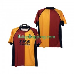 Fotbollströja AS Roma 2000-2001 Retro Män Hemmaställ Kort ärm