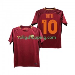 Fotbollströja AS Roma Totti 10 2017-2018 Retro Män Hemmaställ Kort ärm