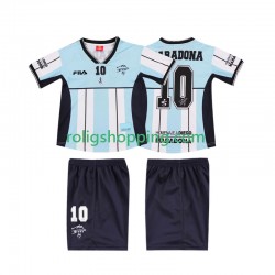 Fotbollströja Argentina MARADONA 10 2000 Retro Barn Hemmaställ Kort ärm