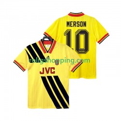 Fotbollströja Arsenal MERSON 10 1993 Retro Män Bortaställ 1994 Kort ärm