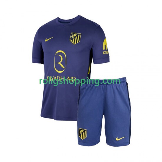Fotbollströja Atlético Madrid Barn Bortaställ 2025-2026 Kort ärm