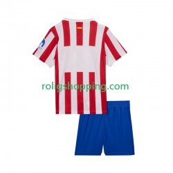 Fotbollströja Atlético Madrid Barn Hemmaställ 2025-2026 Kort ärm