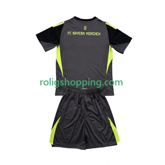 Fotbollströja FC Bayern München Målvakt Barn Tredjeställ 2025-2026 Kort ärm