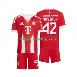 Fotbollströja FC Bayern München Jamal Musiala 42 Barn Hemmaställ 2025-2026 Kort ärm
