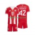 Fotbollströja FC Bayern München Jamal Musiala 42 Barn Hemmaställ 2025-2026 Kort ärm