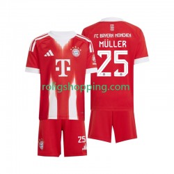 Fotbollströja FC Bayern München Thomas Muller 25 Barn Hemmaställ 2025-2026 Kort ärm