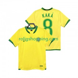 Fotbollströja Brasilien KAKA 8 Retro Män Hemmaställ 2006 Kort ärm